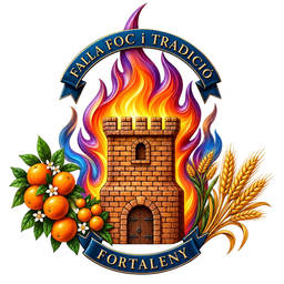 Escut de Falla Foc i Tradició